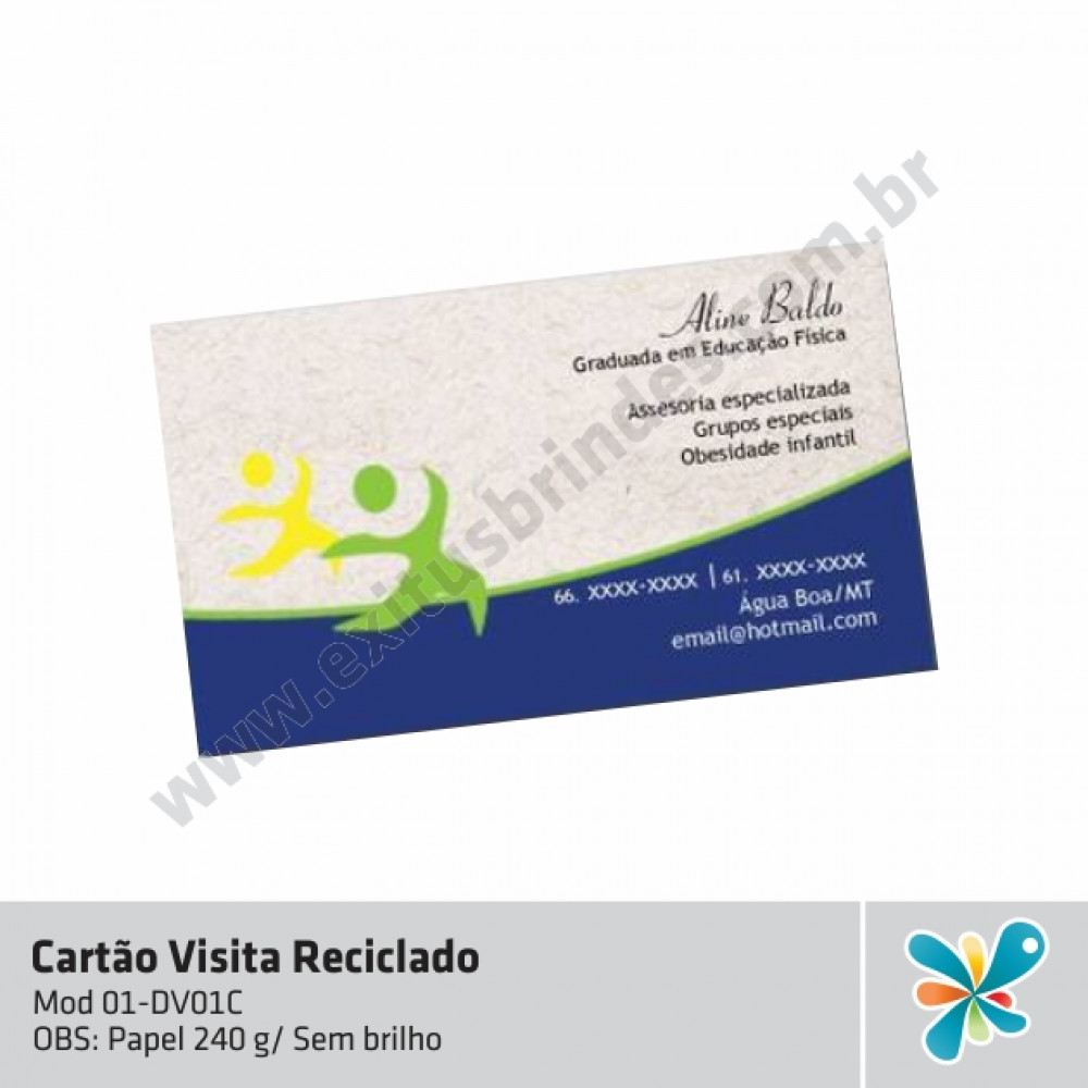 Cartão de Visita Reciclado