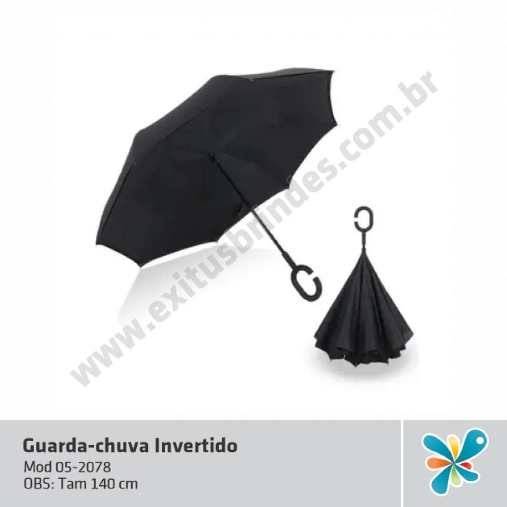 Guarda-Chuva Preto - Invertido
