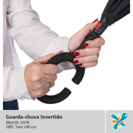Guarda-Chuva Preto - Invertido