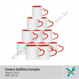 Caneca Sublima Coração