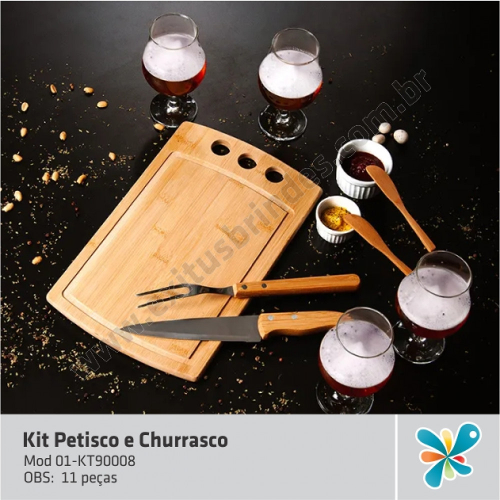 Kit Petisco e Churrasco 11 pç