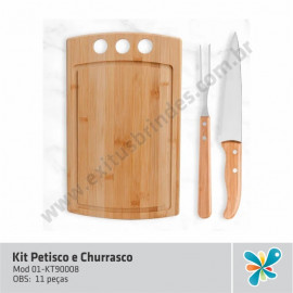 Kit Petisco e Churrasco 11 pç