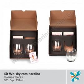 Kit Whisky c/ Baralho