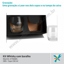 Kit Whisky c/ Baralho