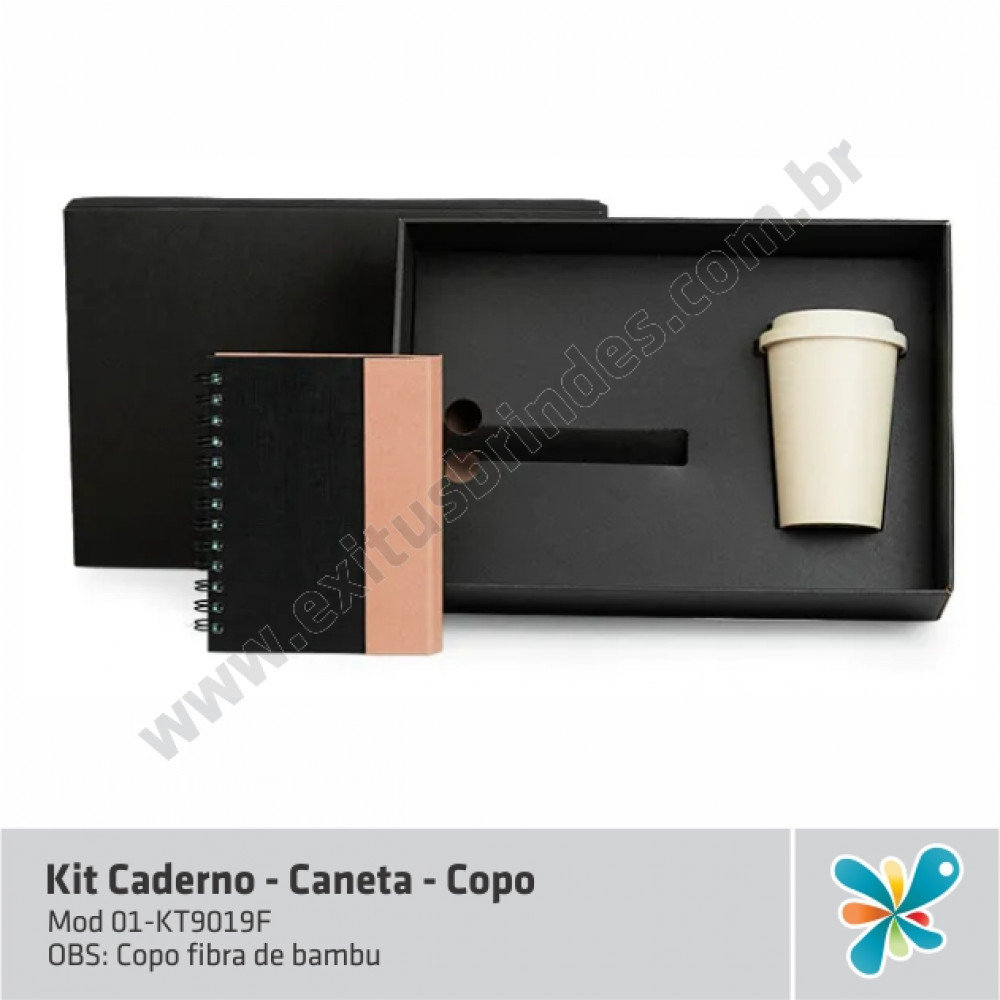 Kit Caderno-Caneta e Copo