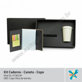 Kit Caderno-Caneta e Copo