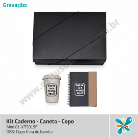 Kit Caderno-Caneta e Copo