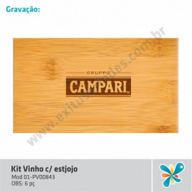 Kit Vinho c/ Estojo 6 pç