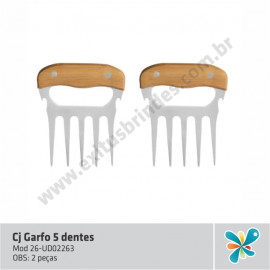 Cj Garfo 5 dentes