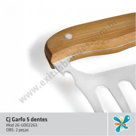 Cj Garfo 5 dentes