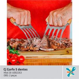 Cj Garfo 5 dentes