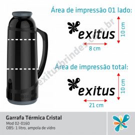 Garrafa Térmica Cristal 