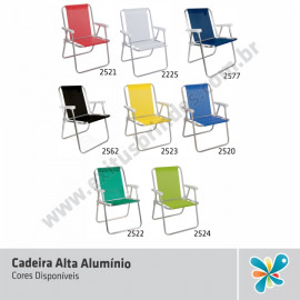 Cadeira Alta - Alumínio 