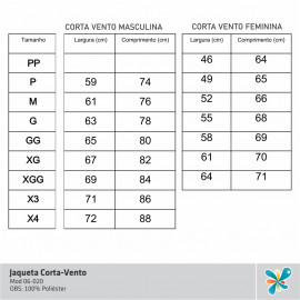 Jaqueta Corta-Vento