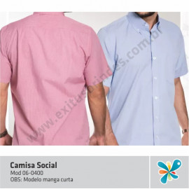 Camisa Social Manga Curta