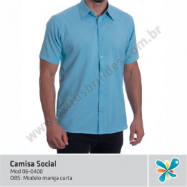 Camisa Social Manga Curta