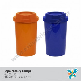 Copo café com tampa