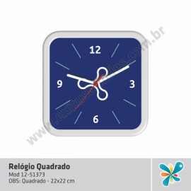 Relógio de Parede Quadrado 