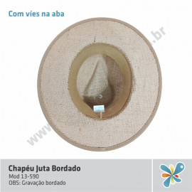 Chapéu Juta Bordado