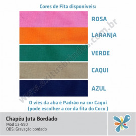 Chapéu Juta Bordado