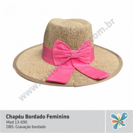 Chapéu Juta Bordado Feminino