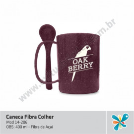 Caneca Fibra Colher