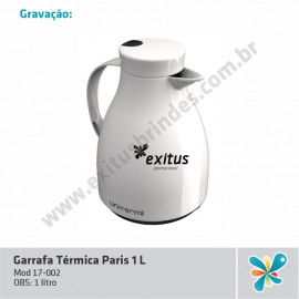 Garrafa Térmica Paris 1 L