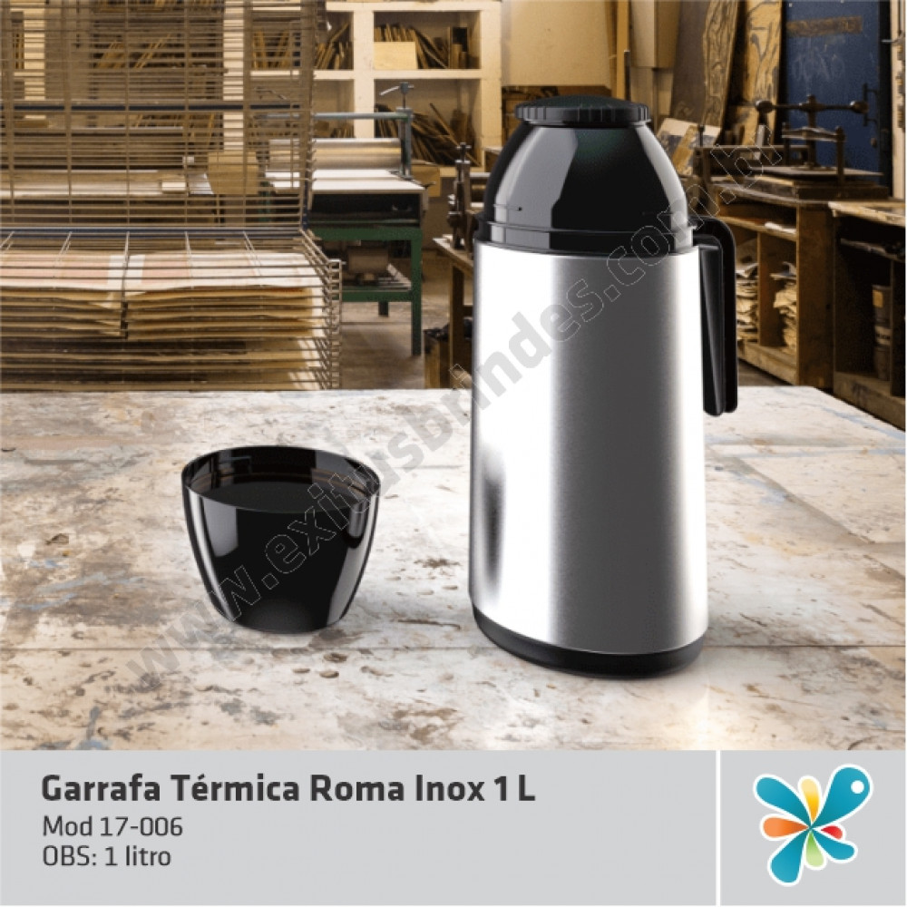 Garrafa Térmica Roma Inox 1 L