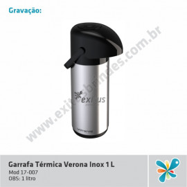 Garrafa Térmica Verona Inox 1 L