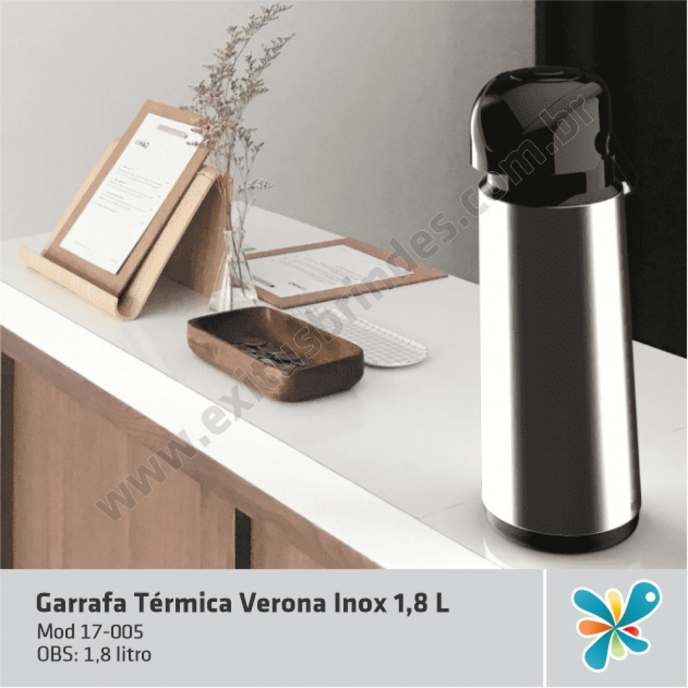 Garrafa Térmica Verona Inox 1,8 L