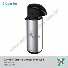 Garrafa Térmica Verona Inox 1,8 L