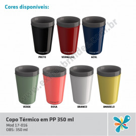Copo Térmico em PP 350ml