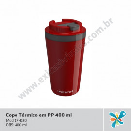 Copo Térmico em PP 400ml