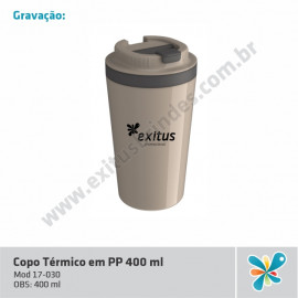 Copo Térmico em PP 400ml