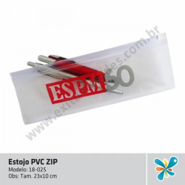 Estojo PVC ZIP
