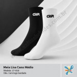 Meia Lisa Cano Médio