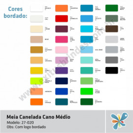 Meia Canelada Cano Médio