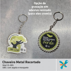 Chaveiro Metal Recortado
