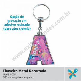 Chaveiro Metal Recortado