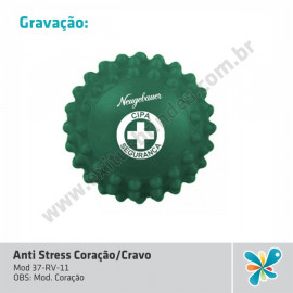 Anti Stress Coração/Cravo 