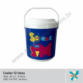 Cooler PVC 12 latas