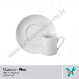 Xícara 60 ML com Pires