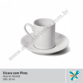Xícara 60 ML com Pires