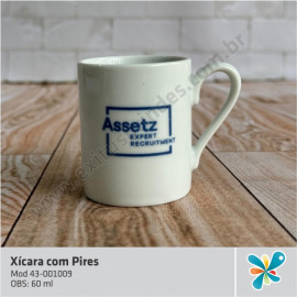 Xícara 60 ML com Pires