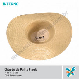 Chapéu de Palha Fivela