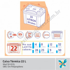 Caixa Térmica 22L -50