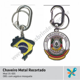 Chaveiro Metal Recortado