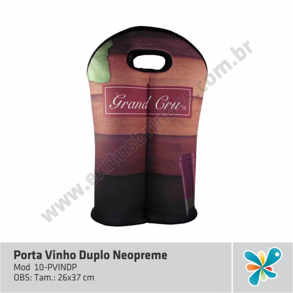 Porta Vinho Duplo Neopreme