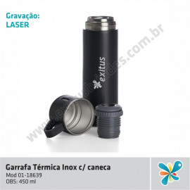 GARRAFA TÉRMICA INOX C/CANECA