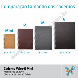 Caderno Wire-O Mini 